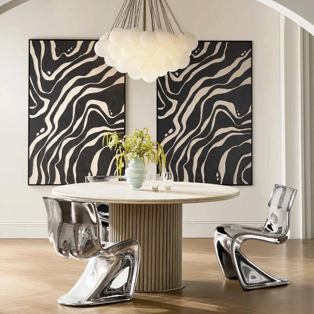 Sasha Chrome Dining Chair